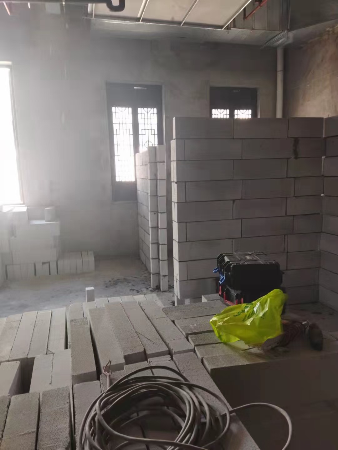 轻质砖隔墙现场示例